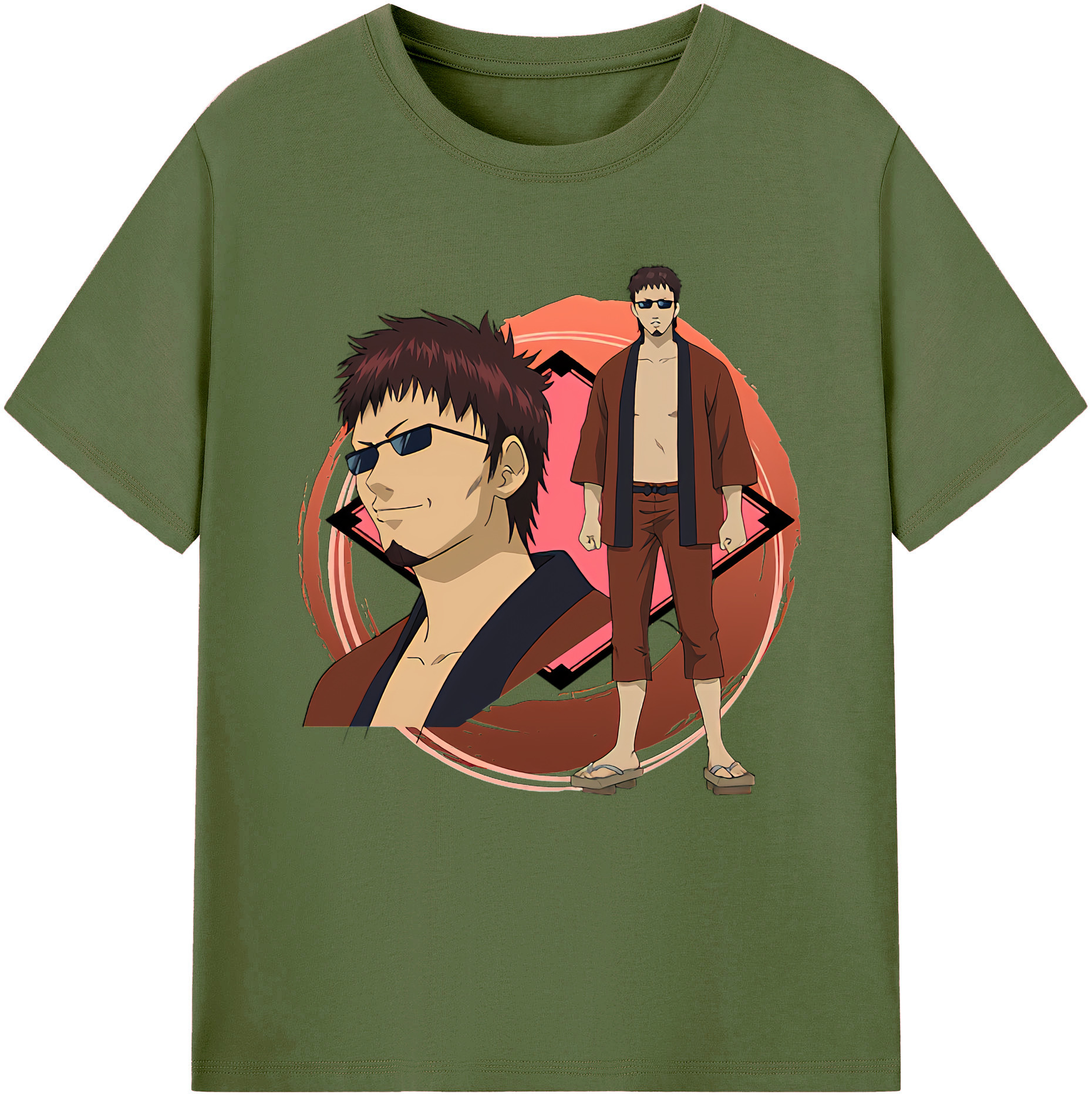 （画像用） ぎんたま 坂田銀時（さかたぎんとき） 神楽 志村新八（しむら しんぱち） GINTAMA Sakata Gintoki Kagura Shimura Shinpachi 綿100％半袖Tシャツ（フロントプリント）